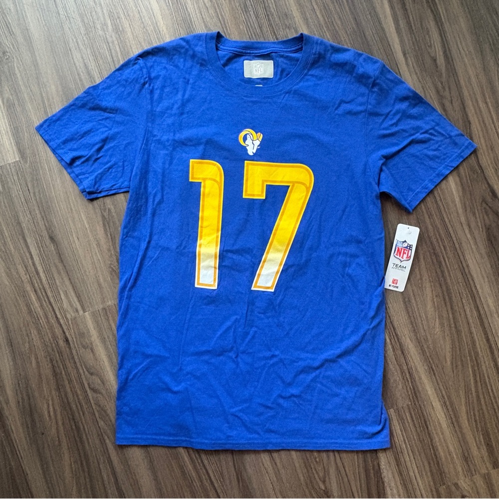 NFL Puka Nacua Los Angeles Rams Football Jersey Style Tee NWT!